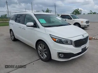 2015 Kia Sedona SX-L with VIN KNDME5C12F6028893, listed as a IAAI auction lot 42109514 with 169,303 mi miles and . Bid and sale history available at DreamBid. Image 1.