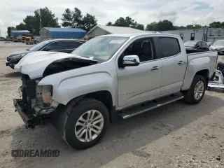 2018 GMC Canyon 4WD SLT with VIN 1GTG6DEN3J1207289, listed as a Copart auction lot 61223315 with 218,504 mi miles and Salvage title. Bid and sale history available at DreamBid. Image 1.