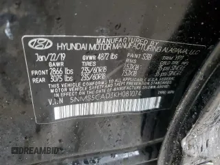 2019 Hyundai Santa Fe Limited with VIN 5NMS5CAD3KH081074, listed as a Copart auction lot 43545055 with 18,649 mi miles and Salvage Title. Bid and sale history available at carsss.com. Image 13.