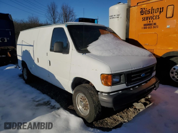 2006 Ford Econoline Cargo with VIN 1FTNE24L96HA66631, listed as a Copart auction lot 82038864 with Not provided miles and Salvage title. Bid and sale history available at DreamBid. Image 4.