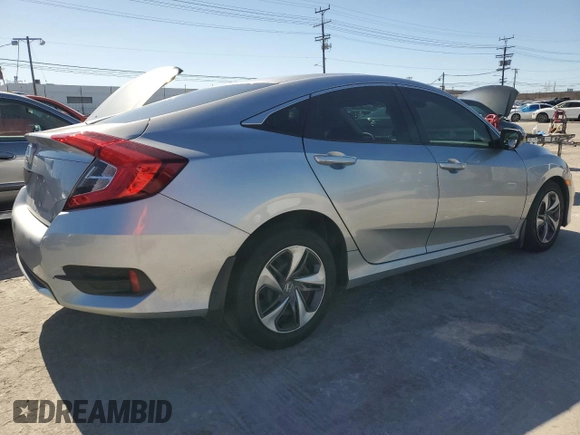 2020 Honda Civic Sedan LX with VIN 19XFC2F64LE205261, listed as a Copart auction lot 49528865 with 48,665 mi miles and Salvage Title. Bid and sale history available at carsss.com. Image 3.