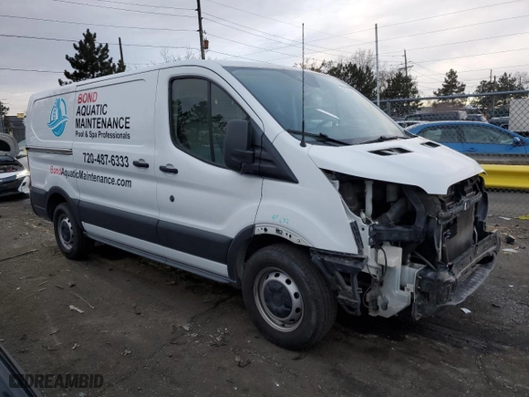 2017 Ford Transit Van with VIN 1FTYE1YM8HKA16920, listed as a Copart auction lot 43272095 with 99,600 mi miles and Salvage Title. Bid and sale history available at carsss.com. Image 4.