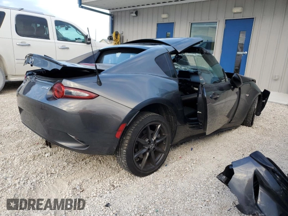 2018 Mazda MX-5 Miata RF Club with VIN JM1NDAL76J0205218, listed as a Copart auction lot 78615383 with 0 mi miles and Non Repairable. Bid and sale history available at carsss.com. Image 3.