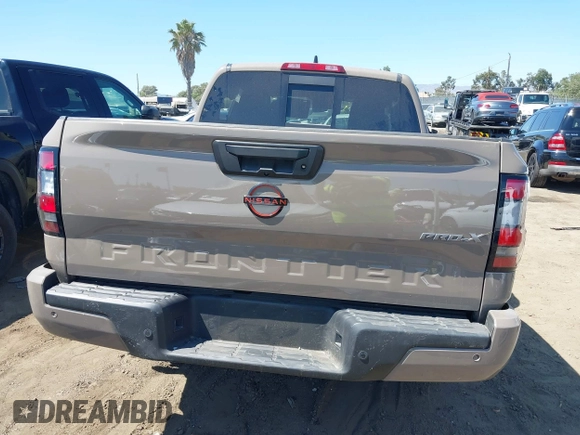 2023 Nissan Frontier Pro-X with VIN 1N6ED1EJ1PN615328, listed as a IAAI auction lot 39972686 with 15,981 mi miles and . Bid and sale history available at DreamBid. Image 16.