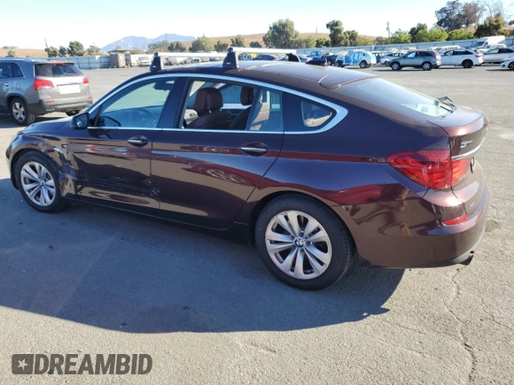 2013 BMW 5 Series 535i Gran Turismo xDrive with VIN WBASP2C50DC338667, listed as a Copart auction lot 76117604 with 136,455 mi miles and Salvage title. Bid and sale history available at DreamBid. Image 2.