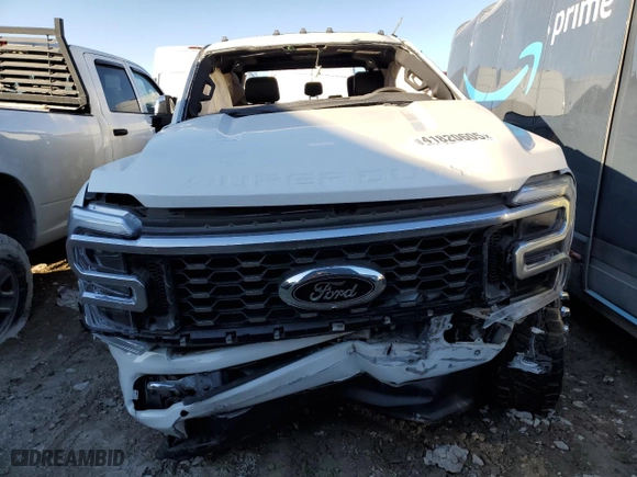 2023 Ford Super Duty F-350 DRW XL with VIN 1FT8W3DT4PEC79344, listed as a Copart auction lot 41820605 with 0 mi miles and Salvage Title. Bid and sale history available at carsss.com. Image 5.