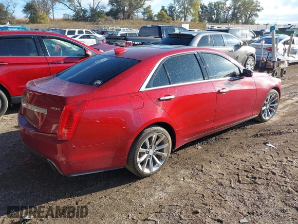 2017 Cadillac CTS Sedan Luxury RWD with VIN 1G6AR5SX6H0209551, listed as a IAAI auction lot 40415657 with 86,551 mi miles. Bid and sale history available at carsss.com. Image 4.