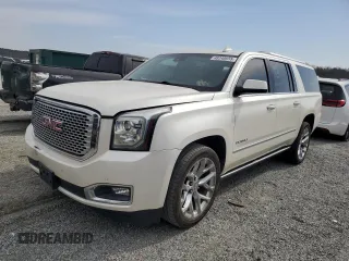 2015 GMC Yukon XL Denali z VIN 1GKS1JKJ7FR552458, wystawiony jako Copart lot #48248655 z przebiegiem 162 798 mil mil oraz Szkody całkowita. Historia ofert i sprzedaży dostępna na DreamBid. Obrazek 1.
