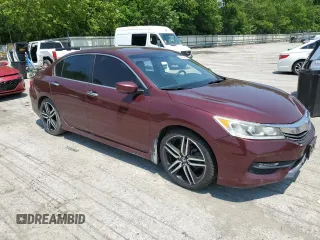 2016 Honda Accord Sport z VIN 1HGCR2F58GA044318, wystawiony jako Copart lot #60414545 z przebiegiem 187 363 mil mil oraz Czysty tytuł • Clean title. Historia ofert i sprzedaży dostępna na DreamBid. Obrazek 4.
