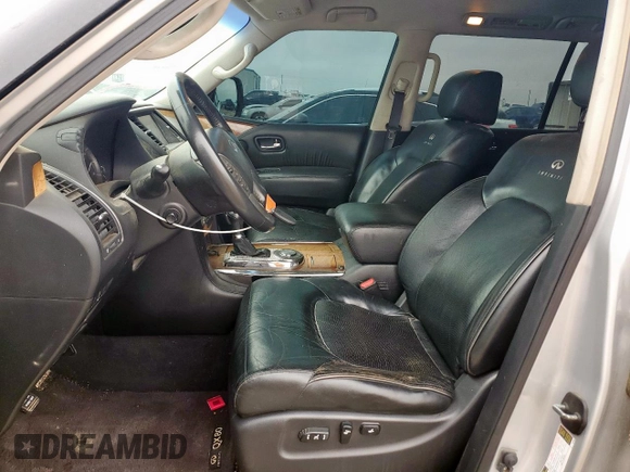 2014 Infiniti QX80 with VIN JN8AZ2NF4E9555026, listed as a Copart auction lot 59152795 with 214,144 mi miles and Clean title. Bid and sale history available at DreamBid. Image 7.