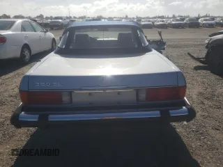 1984 Mercedes-Benz 380 with VIN WDBBA45A1EA011636, listed as a Copart auction lot 79922554 with 44,700 mi miles and Salvage Title. Bid and sale history available at carsss.com. Image 6.