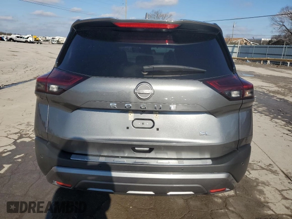 2022 Nissan Rogue SL with VIN 5N1BT3CA0NC714119, listed as a Copart auction lot 86269184 with 35,615 mi miles and Salvage Title. Bid and sale history available at DreamBid. Image 6.