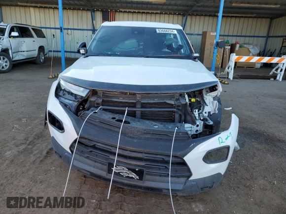 2022 Chevrolet TrailBlazer LS with VIN KL79MNSL8NB013099, listed as a Copart auction lot 83608234 with 0 mi miles and Non Repairable. Bid and sale history available at carsss.com. Image 5.