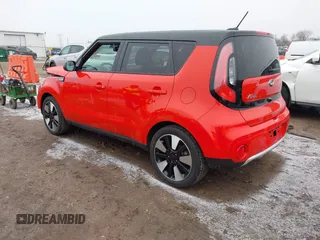 2018 Kia Soul + with VIN KNDJP3A53J7539782, listed as a IAAI auction lot 41743823 with 68,640 mi miles. Bid and sale history available at carsss.com. Image 3.