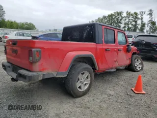 2023 Jeep Gladiator Sport S с VIN 1C6HJTAG4PL503155, выставлен на аукционе Copart как лот 60694875 с пробегом 17 480 миль миль и Списание • Salvage title. История ставок и продаж доступна на DreamBid. Изображение 3.
