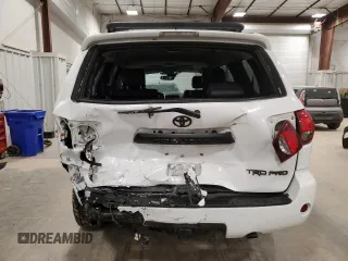 2021 Toyota Sequoia TRD Pro with VIN 5TDEY5B10MS181590, listed as a Copart auction lot 41395405 with 0 mi miles and Salvage Title. Bid and sale history available at carsss.com. Image 6.