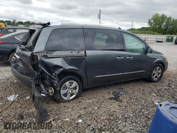 2007 Nissan Quest S with VIN 5N1BV28U17N115261, listed as a Copart auction lot 64215094 with 181,769 mi miles and Salvage Title. Bid and sale history available at carsss.com. Image 3.