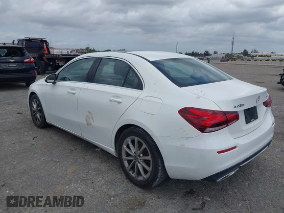 2019 Mercedes-Benz A 220 with VIN WDD3G4FB4KW024431, listed as a IAAI auction lot 41905395 with 65,141 mi miles and . Bid and sale history available at DreamBid. Image 3.
