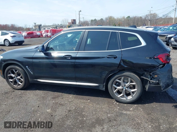 2022 BMW X3 xDrive30i with VIN 5UX53DP00N9K52214, listed as a IAAI auction lot 42031394 with 36,967 mi miles and . Bid and sale history available at DreamBid. Image 14.