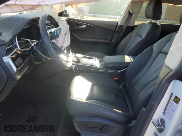 2023 Audi Q8 Premium with VIN WA1AVBF1XPD024739, listed as a Copart auction lot 88641505 with 21,585 mi miles and Salvage title. Bid and sale history available at DreamBid. Image 7.