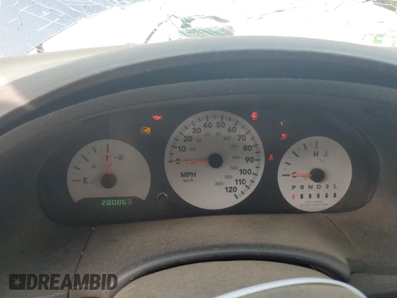 2005 Dodge Caravan SE with VIN 1D4GP25E55B315675, listed as a Copart auction lot 53794095 with 280,863 mi miles and Clean title. Bid and sale history available at DreamBid. Image 9.