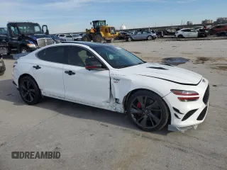 2022 Genesis G70 3.3T z VIN KMTG54TE2NU103730, wystawiony jako Copart lot #87601785 z przebiegiem 39 351 mil mil oraz Szkoda całkowita • Salvage title. Historia ofert i sprzedaży dostępna na DreamBid. Obrazek 4.