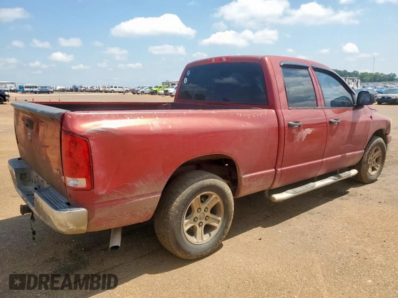 2006 Dodge 1500 SLT z VIN 1D7HA18N96S695944, wystawiony jako Copart lot #58413745 z przebiegiem 286 473 mil mil oraz Czysty tytuł • Clean title. Historia ofert i sprzedaży dostępna na DreamBid. Obrazek 3.