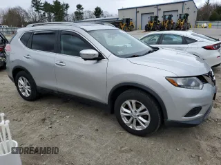 2014 Nissan Rogue SV with VIN 5N1AT2MV5EC873726, listed as a Copart auction lot 52107335 with Not Provided miles and Salvage Title. Bid and sale history available at DreamBid. Image 4.