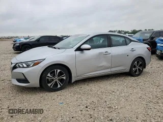 2021 Nissan Sentra SV with VIN 3N1AB8CV2MY261262, listed as a Copart auction lot 53751535 with 53,338 mi miles and Non Repairable. Bid and sale history available at DreamBid. Image 1.