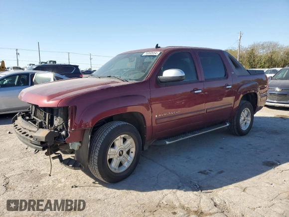 2008 Chevrolet Avalanche LTZ with VIN 3GNFK12398G141598, listed as a Copart auction lot 74060954 with 191,602 mi miles and Salvage Title. Bid and sale history available at carsss.com. Image 1.