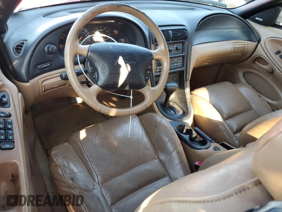 1998 Ford Mustang GT with VIN 1FAFP45X1WF248935, listed as a Copart auction lot 85225824 with 115,184 mi miles and Salvage Title. Bid and sale history available at carsss.com. Image 8.