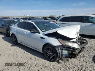 2013 Kia Optima SX with VIN 5XXGR4A61DG161895, listed as a Copart auction lot 59334945 with Not provided miles and Salvage title. Bid and sale history available at DreamBid. Image 4.