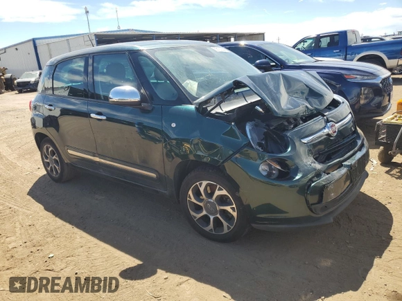 2014 FIAT 500L Lounge with VIN ZFBCFACH8EZ021946, listed as a Copart auction lot 68133844 with 104,017 mi miles and Salvage Title. Bid and sale history available at carsss.com. Image 4.