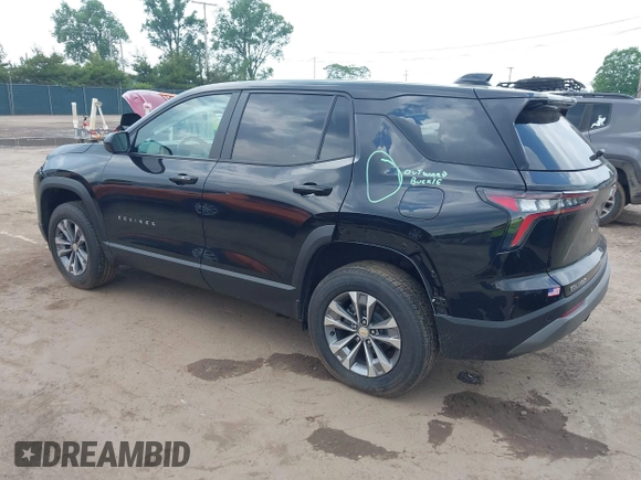 2025 Chevrolet Equinox FWD LT with VIN 3GNAXHEG3SL257204, listed as a IAAI auction lot 42421342 with 2,291 mi miles and . Bid and sale history available at DreamBid. Image 3.
