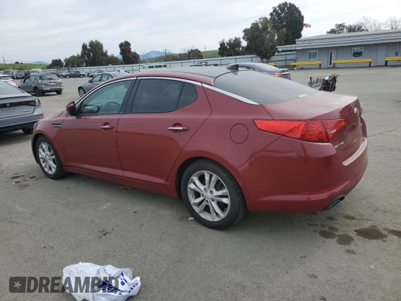 2013 Kia Optima EX with VIN 5XXGN4A75DG226784, listed as a Copart auction lot 47056785 with 118,848 mi miles and Salvage Title. Bid and sale history available at carsss.com. Image 2.