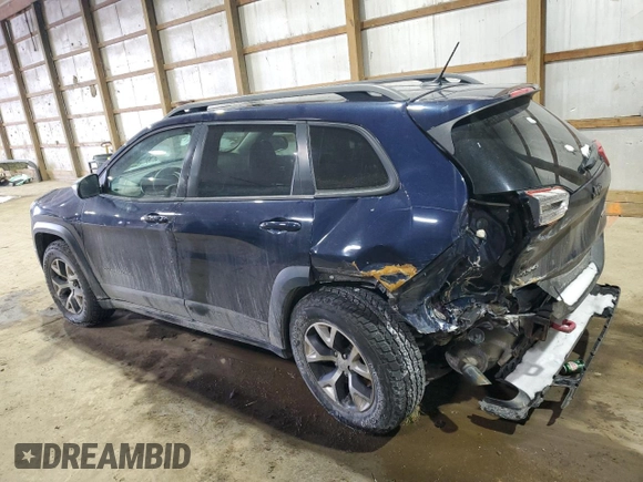 2014 Jeep Cherokee Trailhawk with VIN 1C4PJMBB9EW124371, listed as a Copart auction lot 42038105 with 137,717 mi miles and Salvage Title. Bid and sale history available at carsss.com. Image 2.