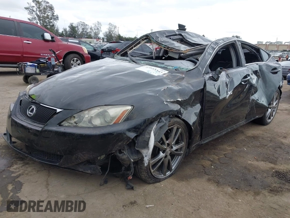 2008 Lexus IS 250 with VIN JTHBK262885063965, listed as a IAAI auction lot 42053343 with 194,758 mi miles. Bid and sale history available at carsss.com. Image 16.