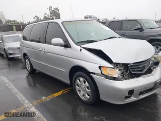 2003 Honda Odyssey EX with VIN 5FNRL18603B149365, listed as a IAAI auction lot 41108540 with 226,087 mi miles. Bid and sale history available at carsss.com. Image 1.