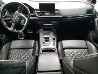 2018 Audi SQ5 Premium Plus with VIN WA1A4AFY7J2142857, listed as a Copart auction lot 46485883 with 0 mi miles. Bid and sale history available at carsss.com. Image 8.
