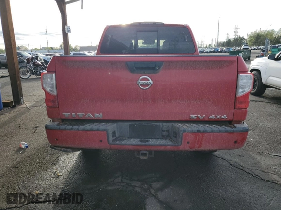 2021 Nissan Titan SV with VIN 1N6AA1ED0MN510017, listed as a Copart auction lot 55466215 with 38,556 mi miles and Salvage title. Bid and sale history available at DreamBid. Image 6.