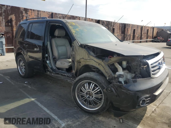 2013 Honda Pilot EX-L with VIN 5FNYF3H72DB031357, listed as a Copart auction lot 53745535 with 158,238 mi miles and Salvage title. Bid and sale history available at DreamBid. Image 4.
