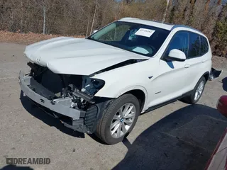 2016 BMW X3 xDrive28i with VIN 5UXWX9C52G0D79354, listed as a IAAI auction lot 41720281 with 110,992 mi miles. Bid and sale history available at carsss.com. Image 2.