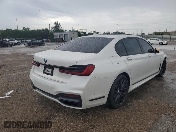 2020 BMW 7 Series 750i xDrive with VIN WBA7U2C01LGJ59144, listed as a Copart auction lot 58518693 with 71,119 mi miles. Bid and sale history available at carsss.com. Image 4.