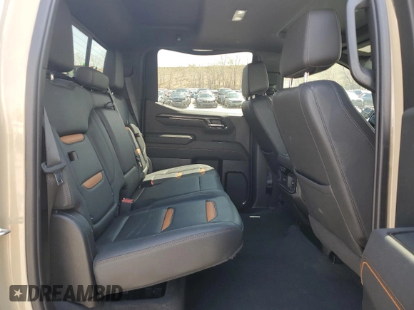 2023 GMC Sierra 1500 AT4 with VIN 1GTUUEE89PZ141446, listed as a Copart auction lot 52630095 with 35,182 mi miles and Salvage title. Bid and sale history available at DreamBid. Image 10.