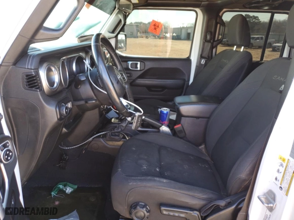2018 Jeep Wrangler Unlimited Sahara with VIN 1C4HJXEGXJW235440, listed as a Copart auction lot 45636085 with 119,738 mi miles and Salvage Title. Bid and sale history available at carsss.com. Image 7.