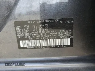 2020 Subaru Impreza Limited z VIN 4S3GTAU6XL3709726, wystawiony jako Copart lot #52116685 z przebiegiem 25 320 mil mil oraz Szkoda całkowita • Salvage title. Historia ofert i sprzedaży dostępna na DreamBid. Obrazek 14.