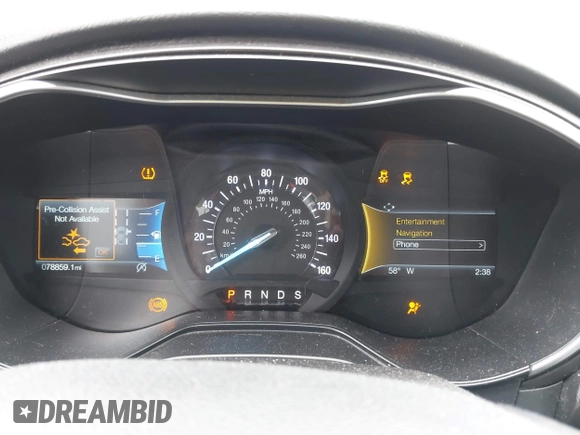 2019 Ford Fusion Titanium with VIN 3FA6P0K93KR243148, listed as a IAAI auction lot 41757469 with 78,859 mi miles. Bid and sale history available at carsss.com. Image 7.