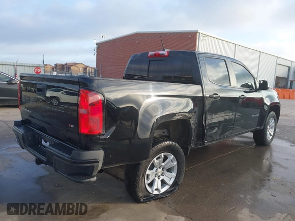 2021 Chevrolet Colorado 2WD LT with VIN 1GCGSCEN4M1239033, listed as a IAAI auction lot 41767927 with 46,641 mi miles and . Bid and sale history available at DreamBid. Image 4.
