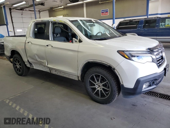 2019 Honda Ridgeline RTL with VIN 5FPYK3F52KB035040, listed as a Copart auction lot 58438815 with 35,635 mi miles and Salvage title. Bid and sale history available at DreamBid. Image 4.