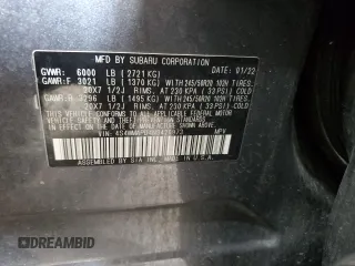 2022 Subaru Ascent Limited with VIN 4S4WMAPD4N3420973, listed as a Copart auction lot 52011115 with 38,929 mi miles and Salvage Title. Bid and sale history available at DreamBid. Image 13.